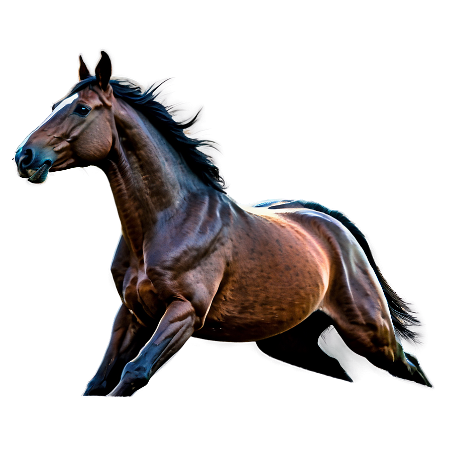 Galloping Horse Png Dip PNG Image