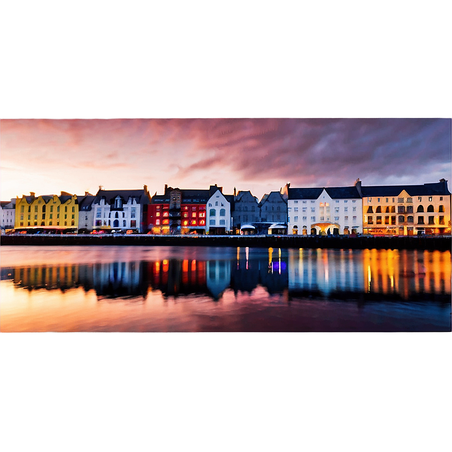 Galway City Dusk Png 06232024 PNG Image