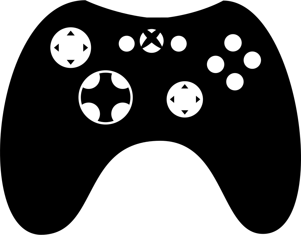 Game Controller Silhouette PNG Image