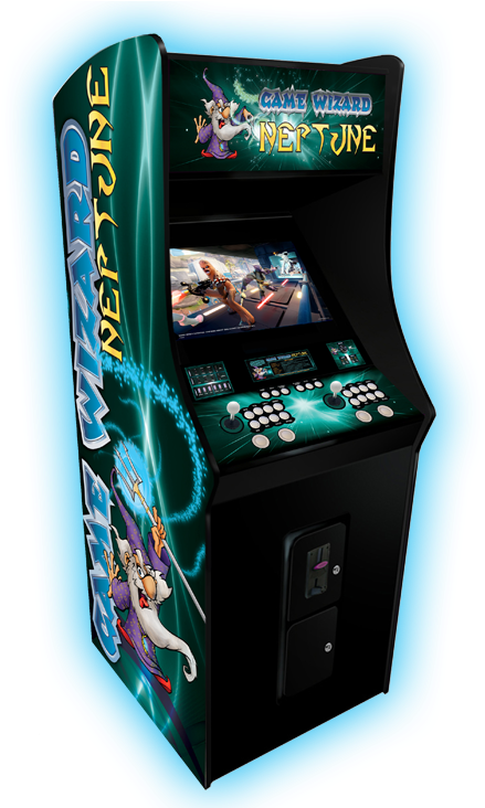 Game Wizard Neptune Arcade Cabinet PNG Image