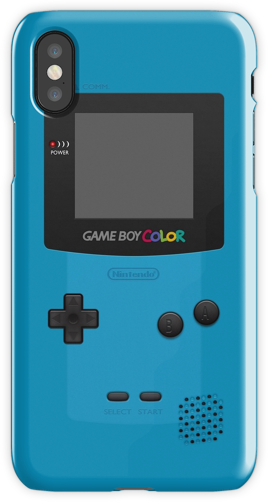 Gameboy Color Phone Case Design PNG Image