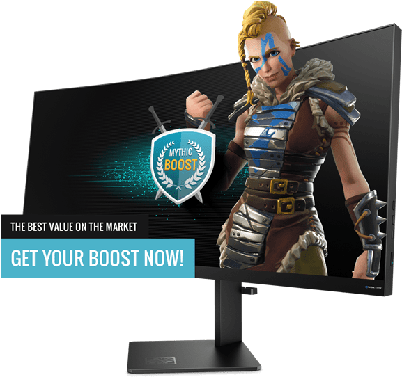 Gaming Boost Service Advertisement PNG Image