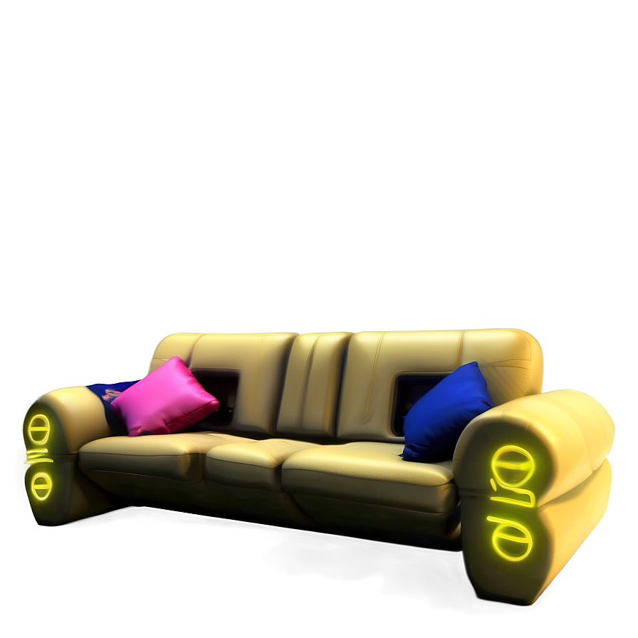 Gaming Comfort Couch Png 05252024 PNG Image