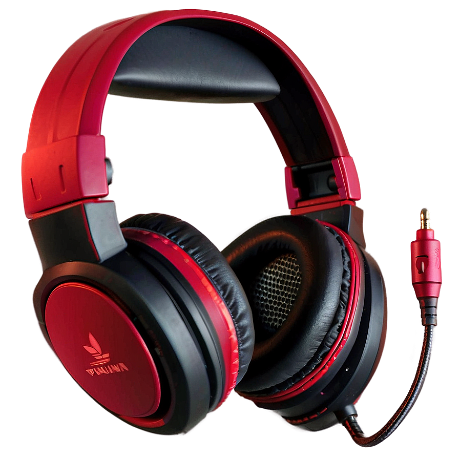 Gaming Headset Red And Black Png Mye80 PNG Image