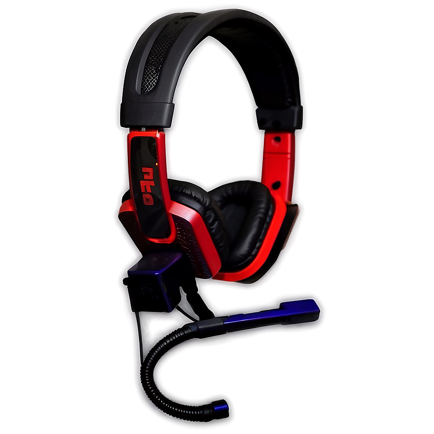 Gaming Headset Red And Black Png Rpj11 PNG Image