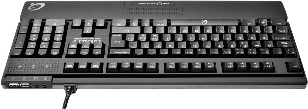 Gaming Keyboard Backlit Keys PNG Image