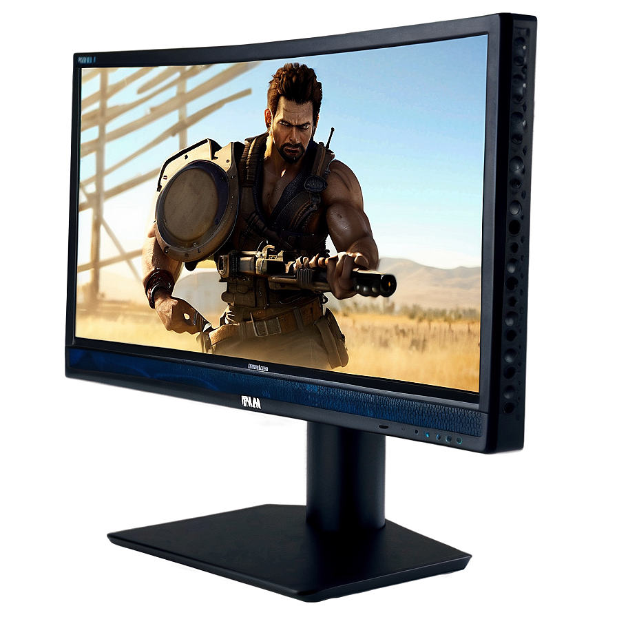 Gaming Monitor With Speakers Png Dap PNG Image