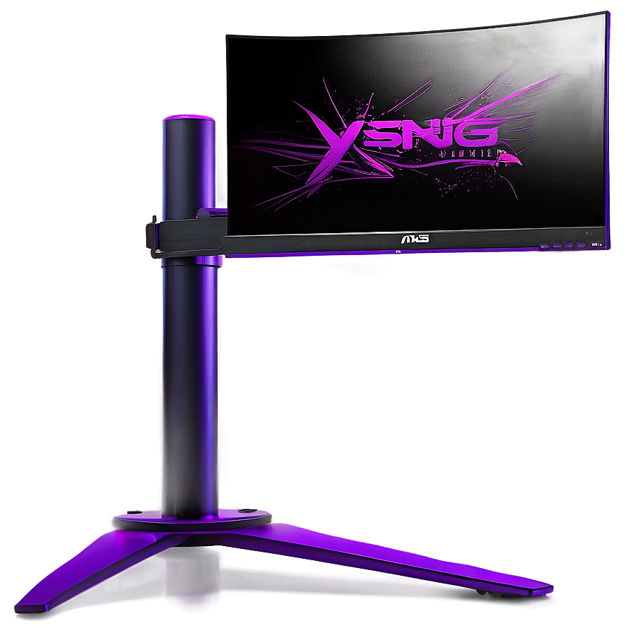 Gaming Monitor With Stand Png 06212024 PNG Image