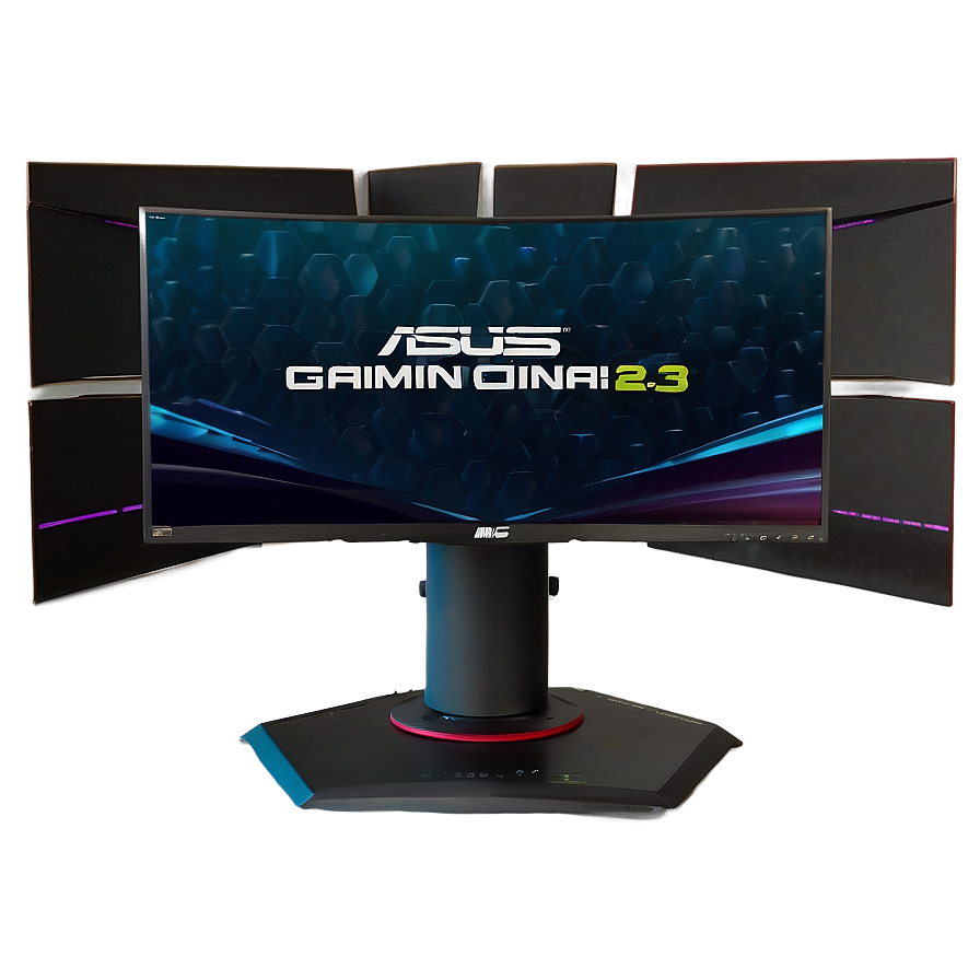 Gaming Monitor With Stand Png Bde82 PNG Image