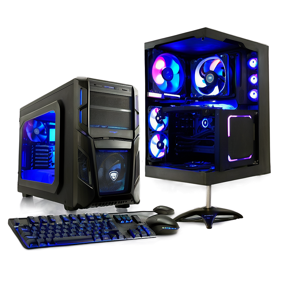 Gaming Pc Setup Png Qis PNG Image