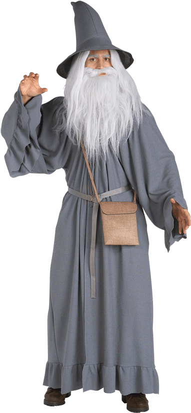 Gandalf Costume Portrait PNG Image