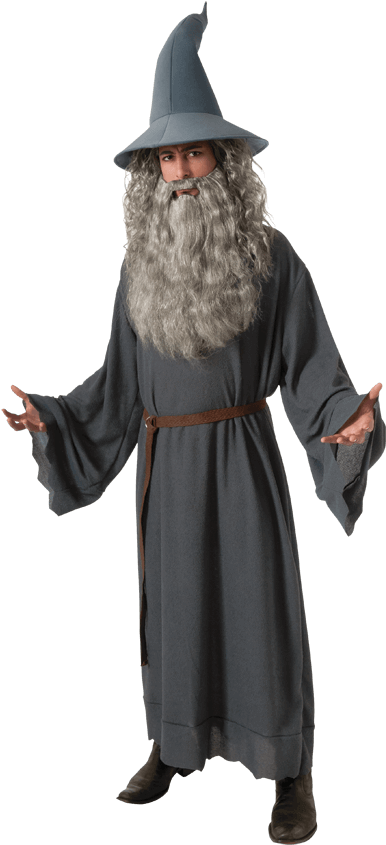 Gandalfthe Wizard Costume Pose PNG Image