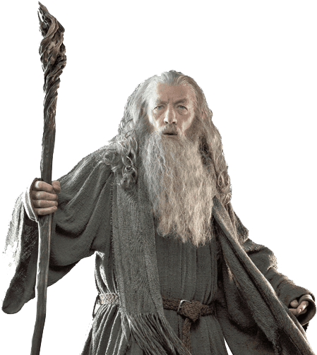 Gandalfthe Wizard Fantasy Figure PNG Image