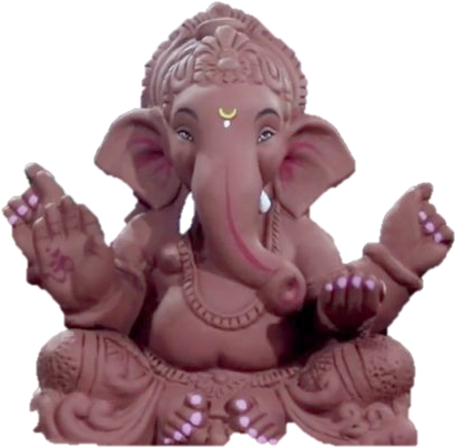 Ganesha Statue Artistic Representation PNG Image