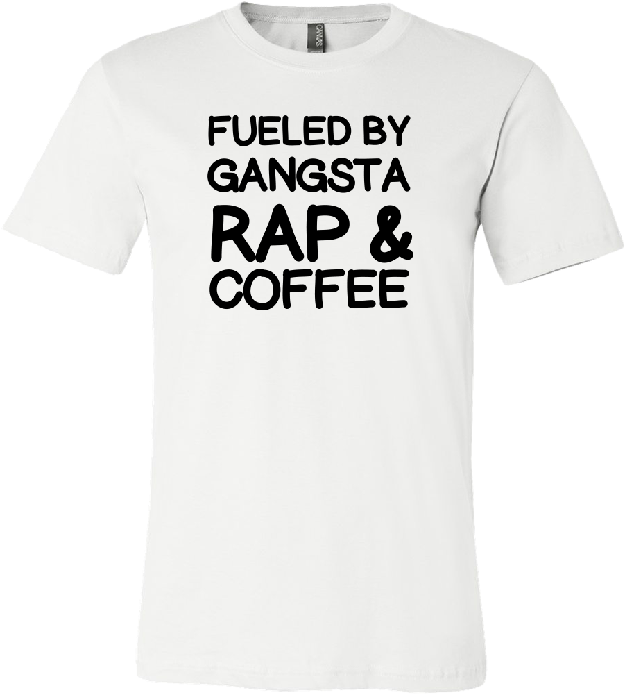 Gangsta Rap Coffee T Shirt Design PNG Image