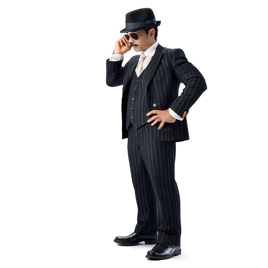 Gangster Costume Png Tug PNG Image