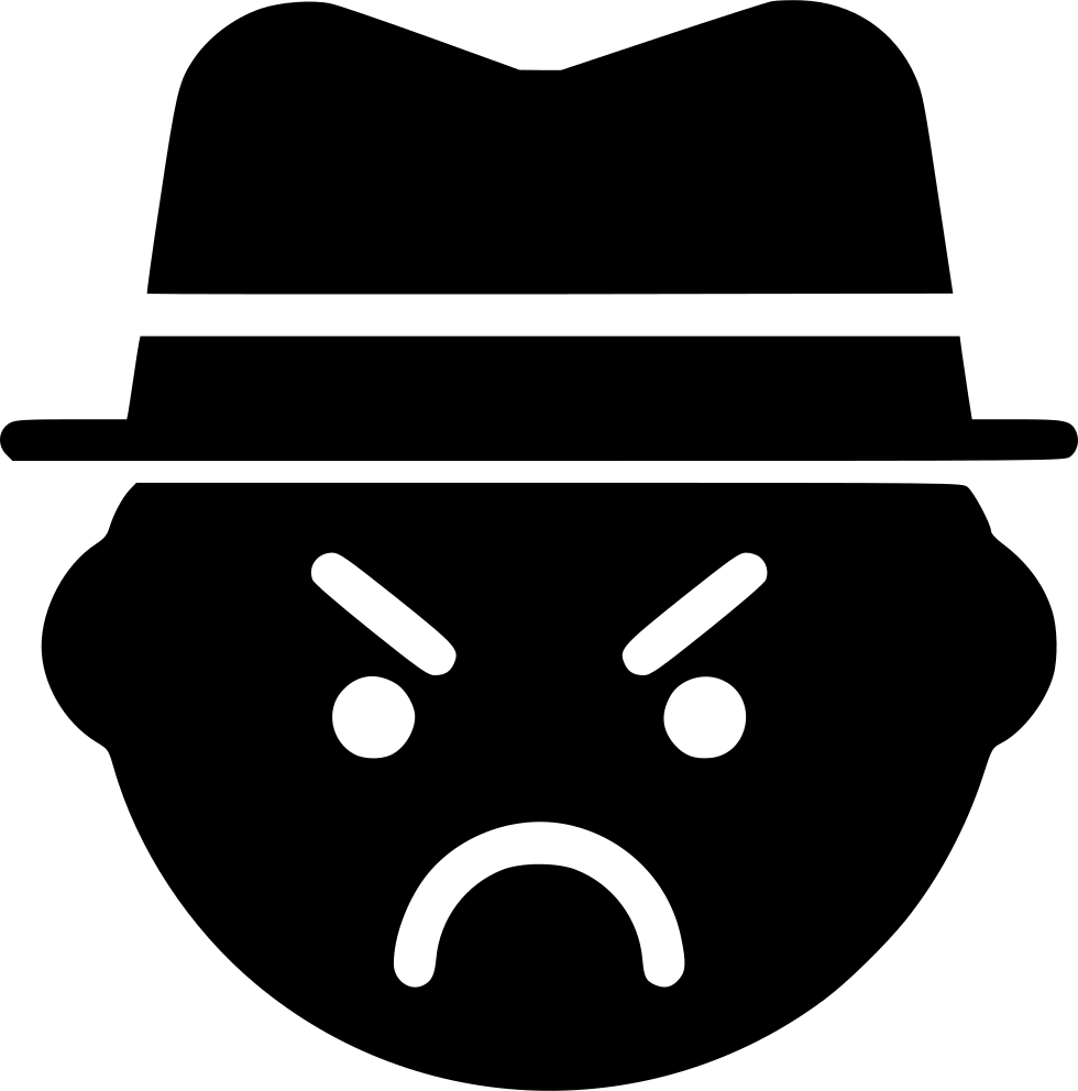 Gangster Emoji Icon PNG Image