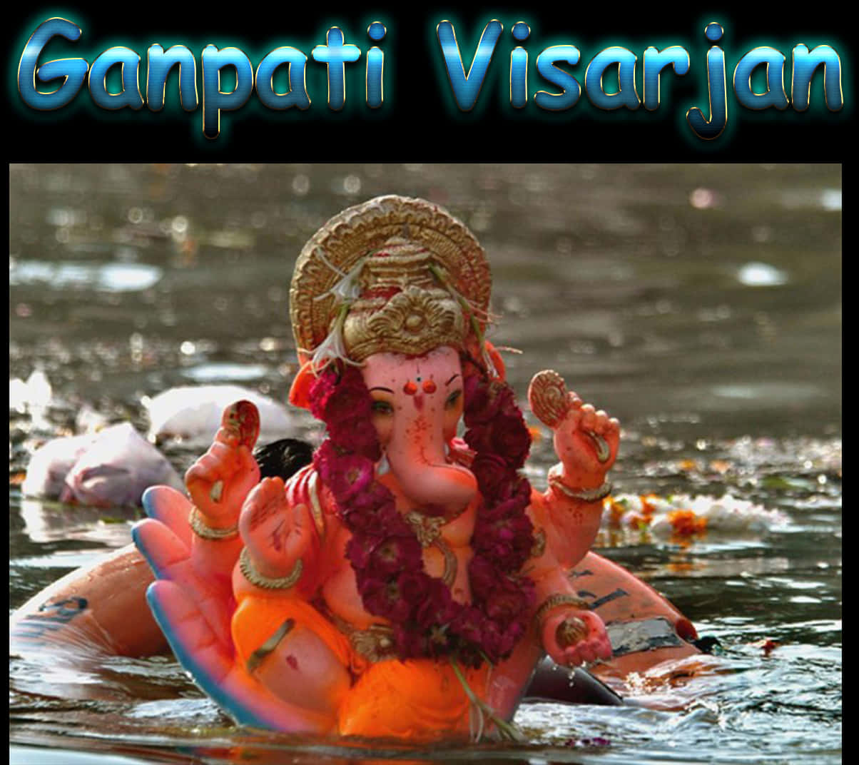 Ganpati Visarjan Ceremony PNG Image