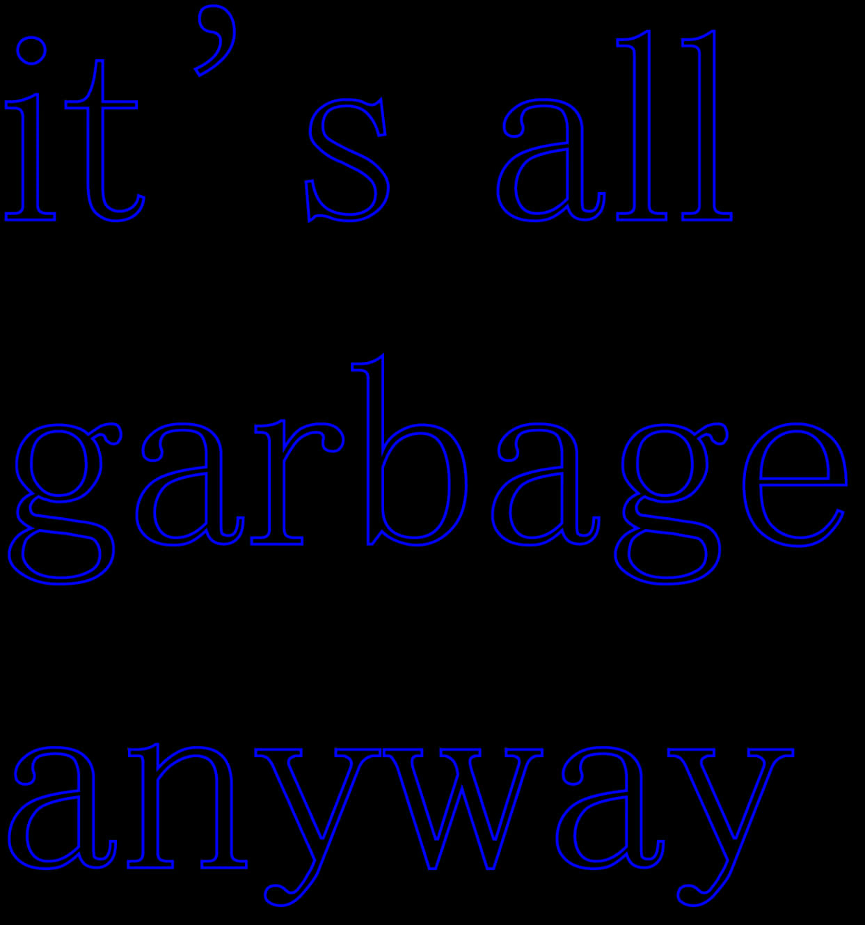 Garbage Statement Aesthetic PNG Image