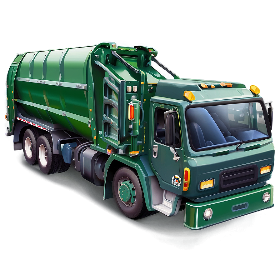 Garbage Truck Clipart Png 7 PNG Image