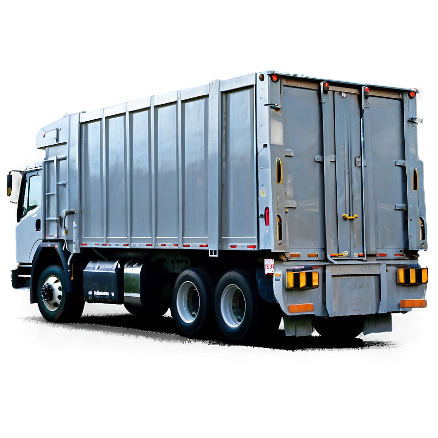 Garbage Truck In Rain Png Ctd PNG Image