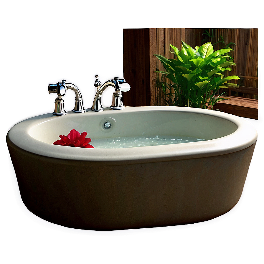 Garden Bathtub Oasis Png 6 PNG Image