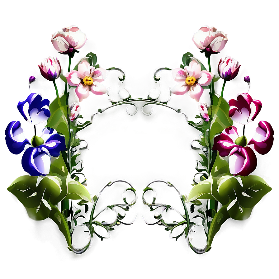 Garden Flower Frame Png 05252024 PNG Image