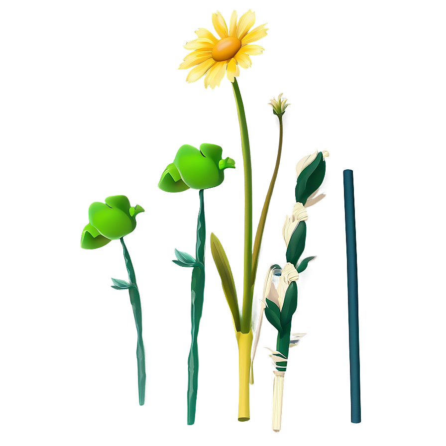 Garden Flower Stem Png 06132024 PNG Image