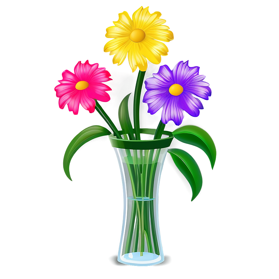 Garden Flowers In Vase Png Ptd87 PNG Image