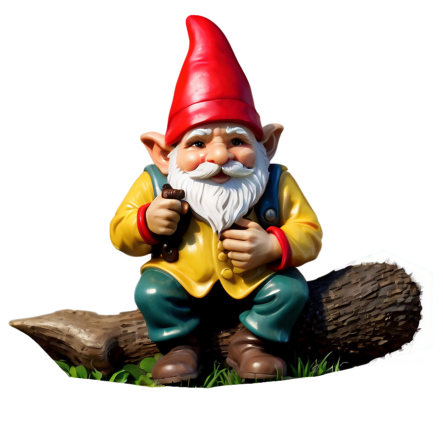 Garden Gnome With Squirrel Png Xmt PNG Image