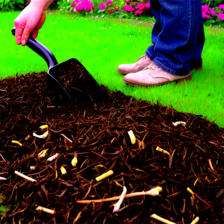 Garden Mulching Techniques Png Sqa PNG Image