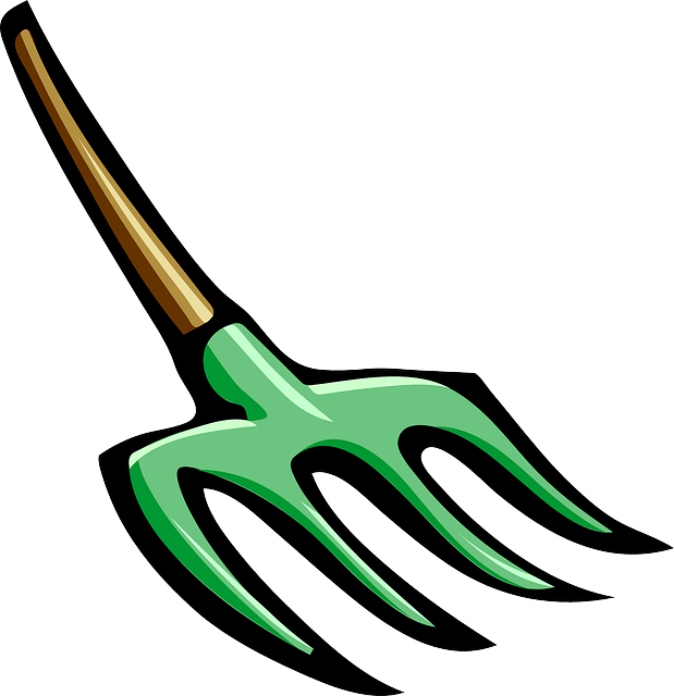 Garden Pitchfork Illustration PNG Image