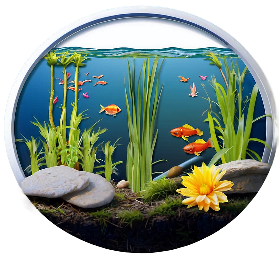 Garden Pond Ecosystems Png Loc PNG Image