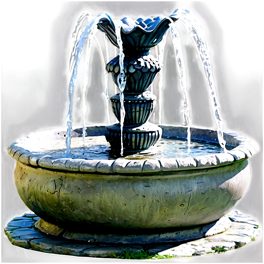 Garden Water Fountain Png 06122024 PNG Image