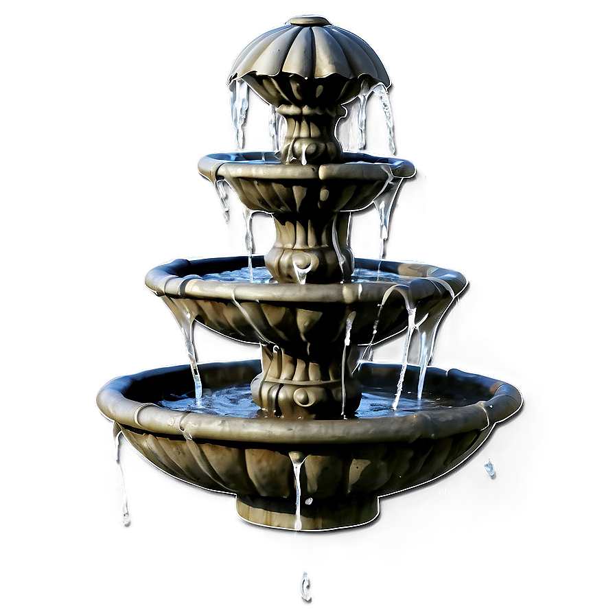 Garden Water Fountain Png 92 PNG Image