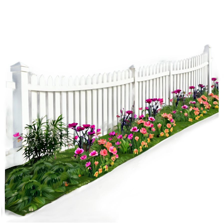 Garden White Fence Style Png 38 PNG Image