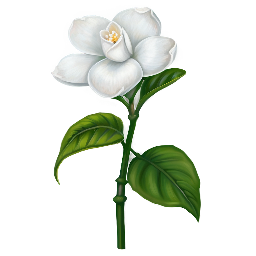 Gardenia Flower Drawing Png 10 PNG Image