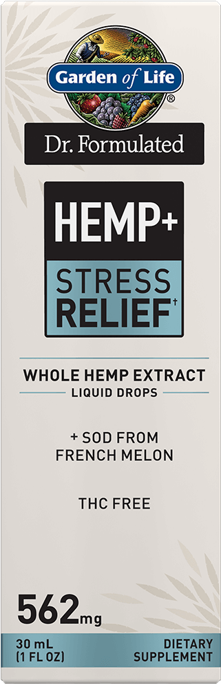 Gardenof Life Hemp Stress Relief Drops PNG Image