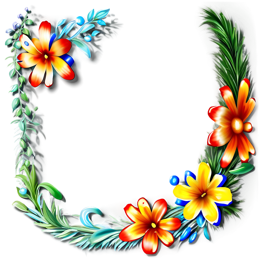 Garland Border Png 05242024 PNG Image