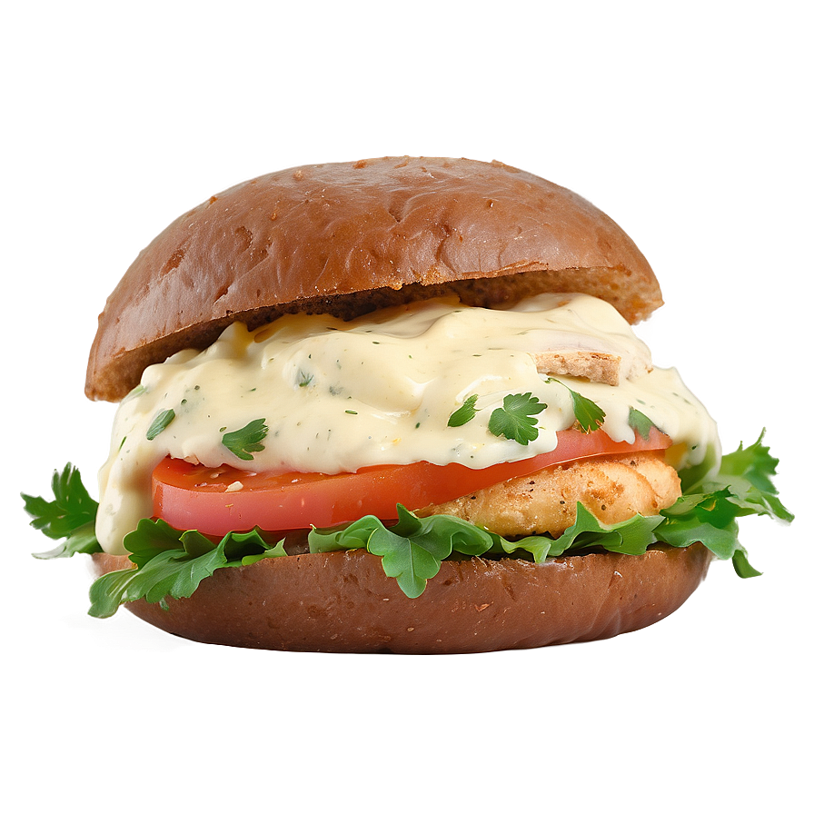 Garlic Aioli Chicken Sandwich Png Xul PNG Image