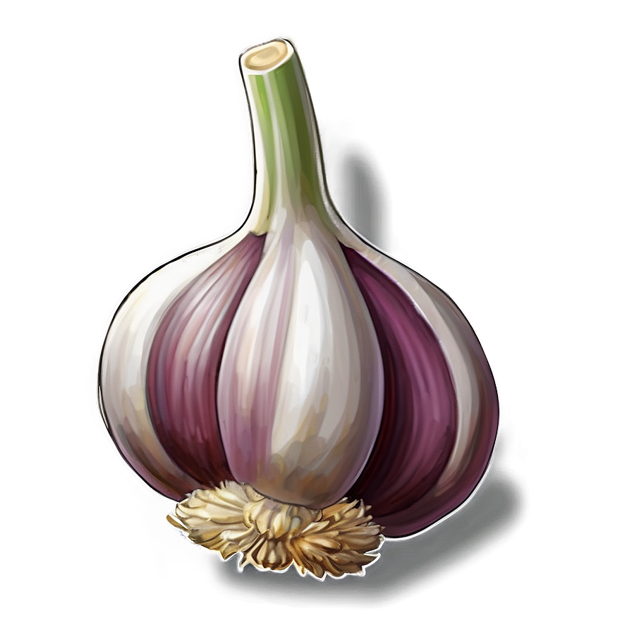 Garlic Drawing Png Pff13 PNG Image