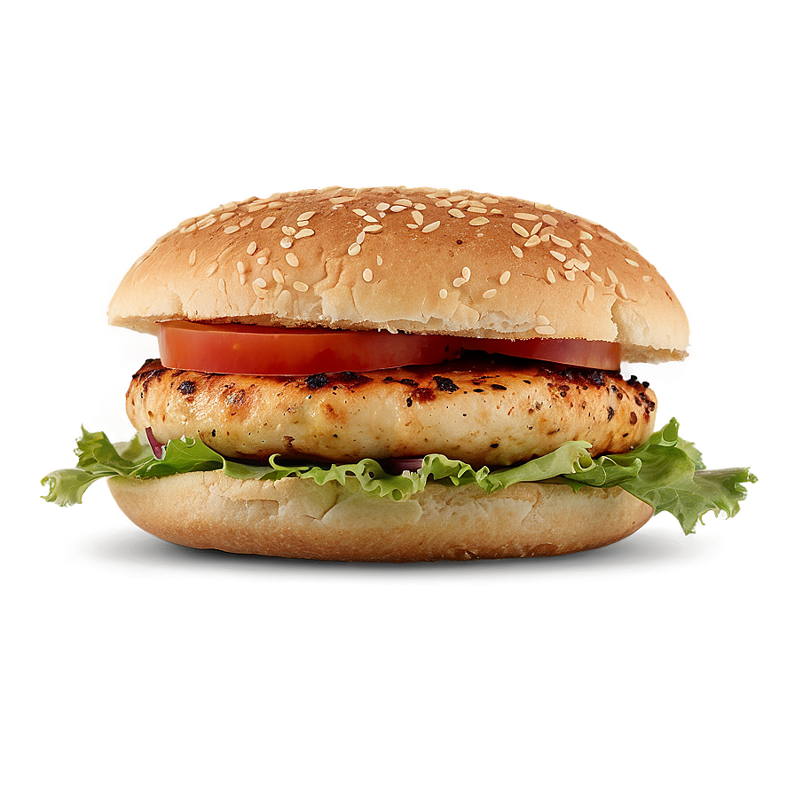 Garlic Herb Chicken Burger Png Rwj64 PNG Image