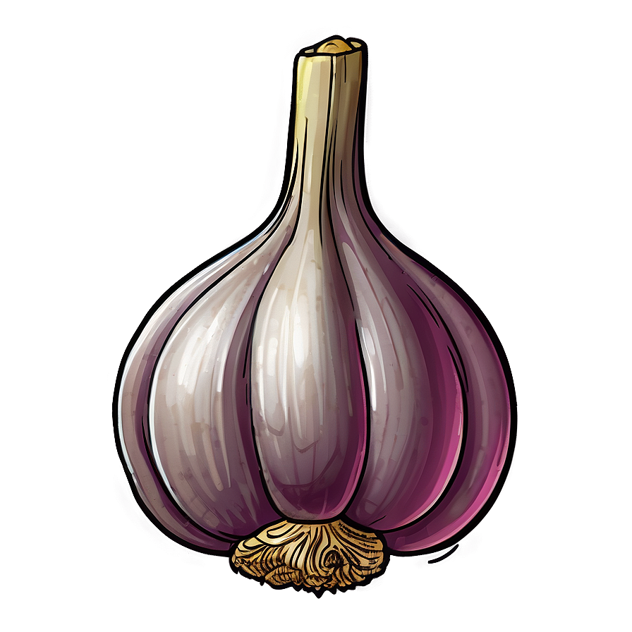 Garlic Sketch Png Hex PNG Image