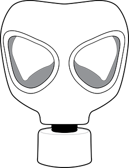 Gas Mask Vector Illustration PNG Image