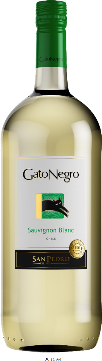 Gato Negro Sauvignon Blanc Wine Bottle PNG Image