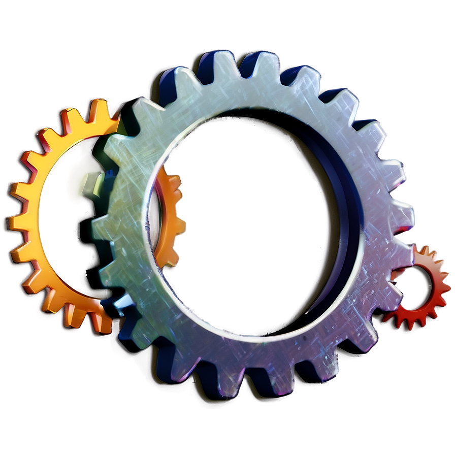 Gear In Circle Icon Png Rdw50 PNG Image