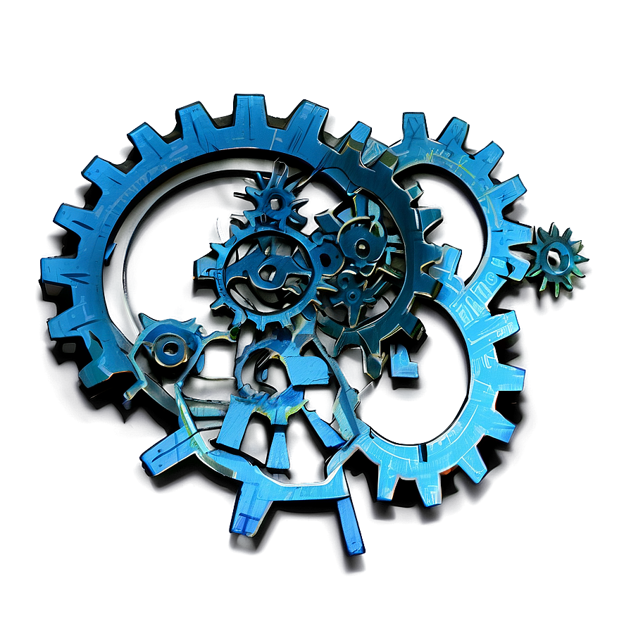 Gears Blueprint Png Mky63 PNG Image