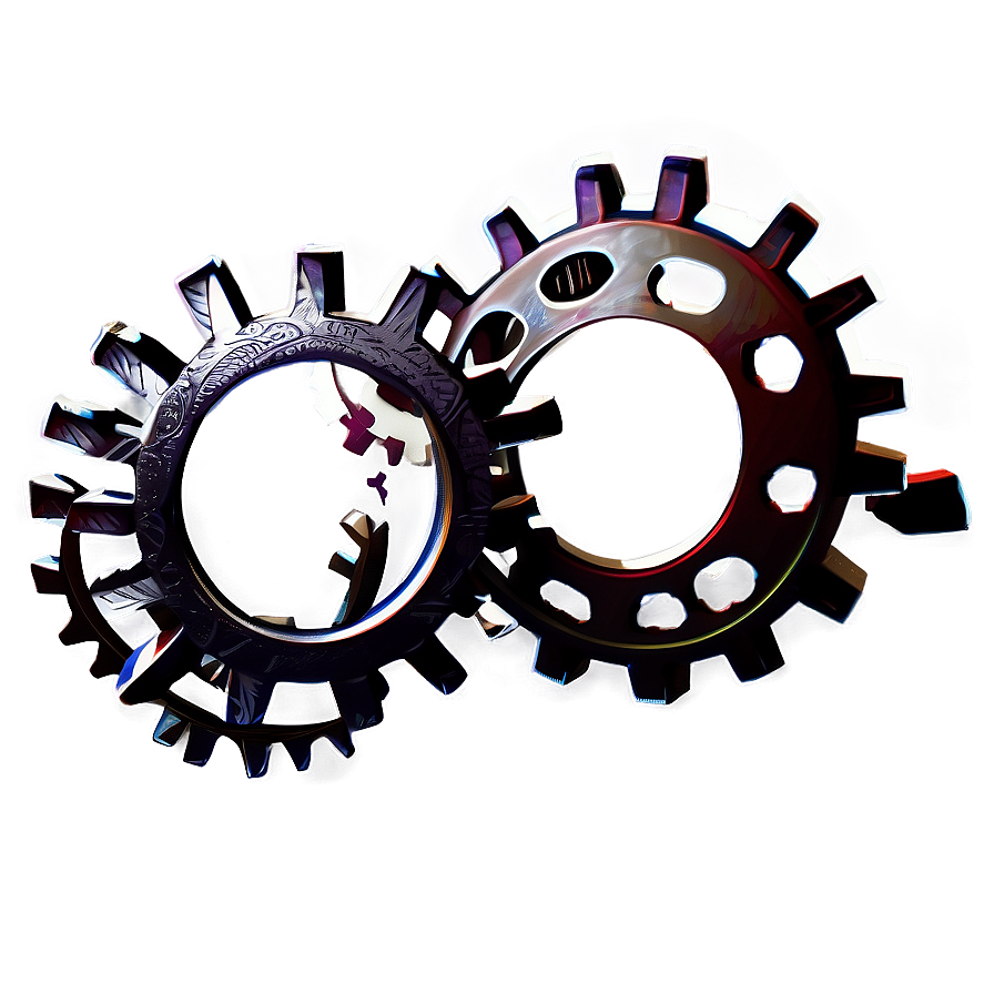 Gears Border Png Gcp22 PNG Image