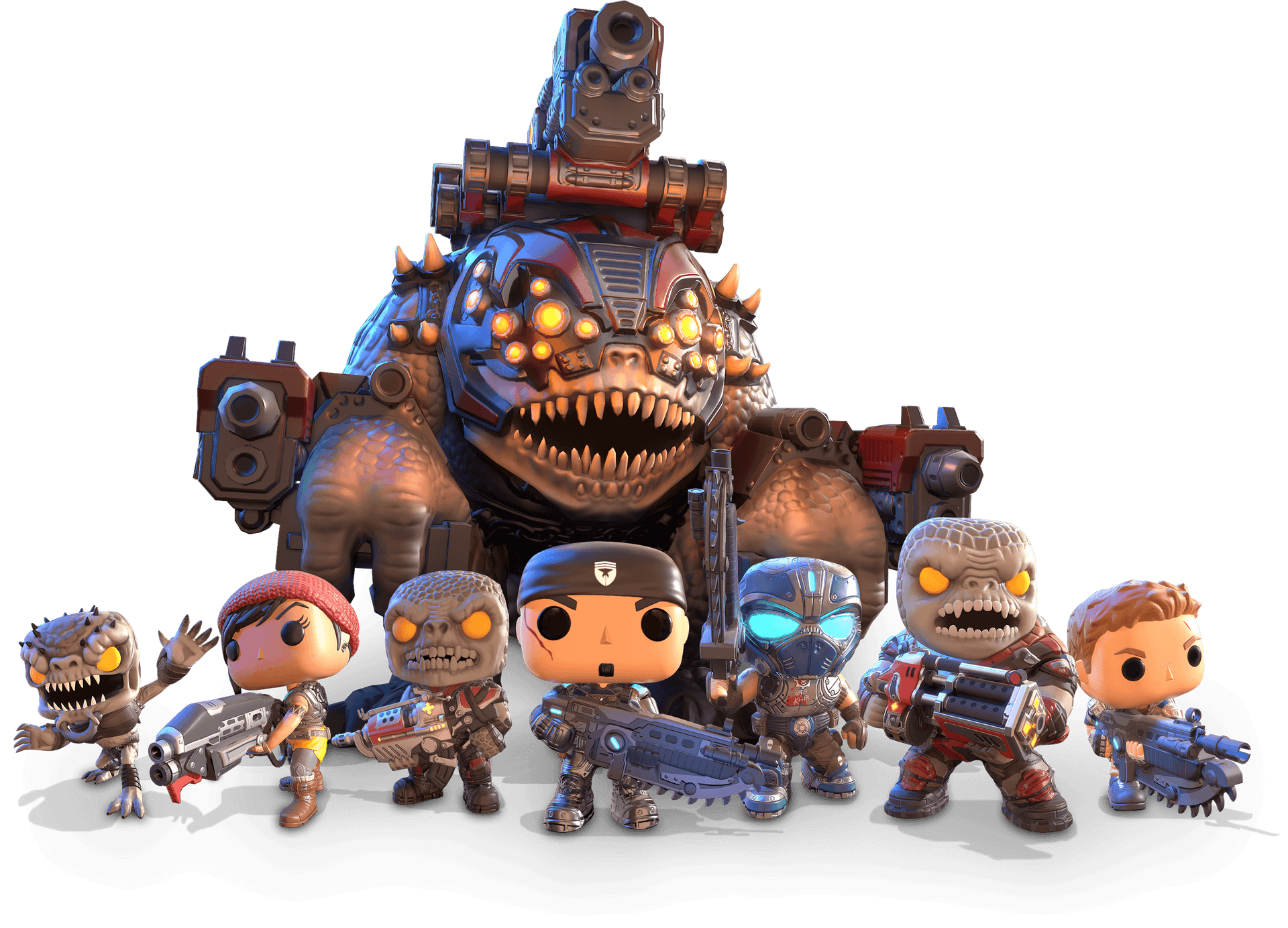 Gearsof War Funko Pop Collection PNG Image