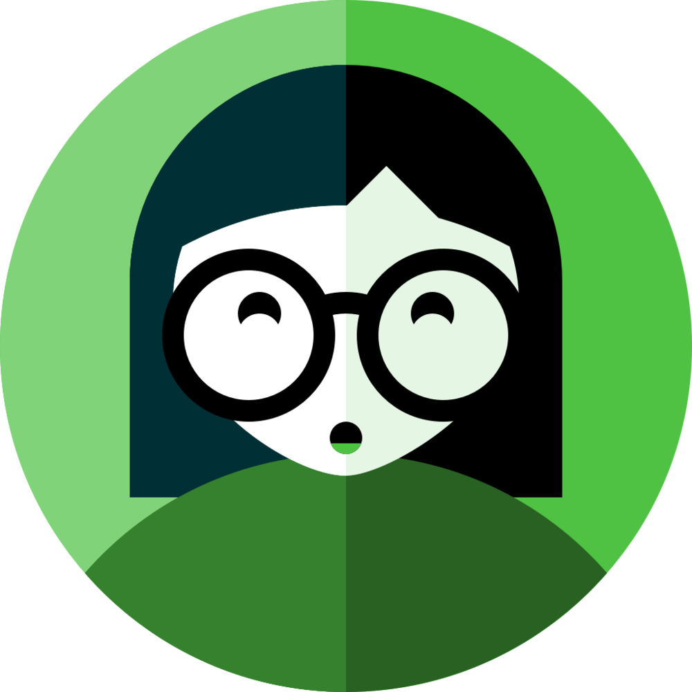 Geeky Character Icon PNG Image